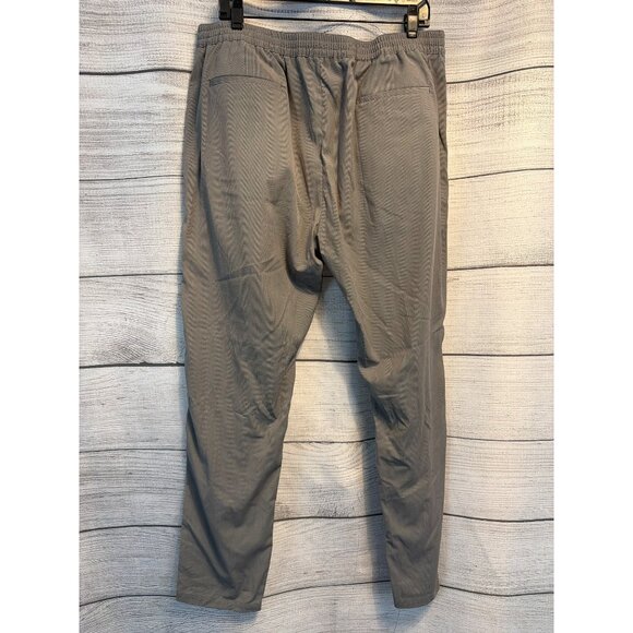 Calibrate Mens Slim Fit Gray Pants Elastic Waist Size XL - Picture 2 of 3